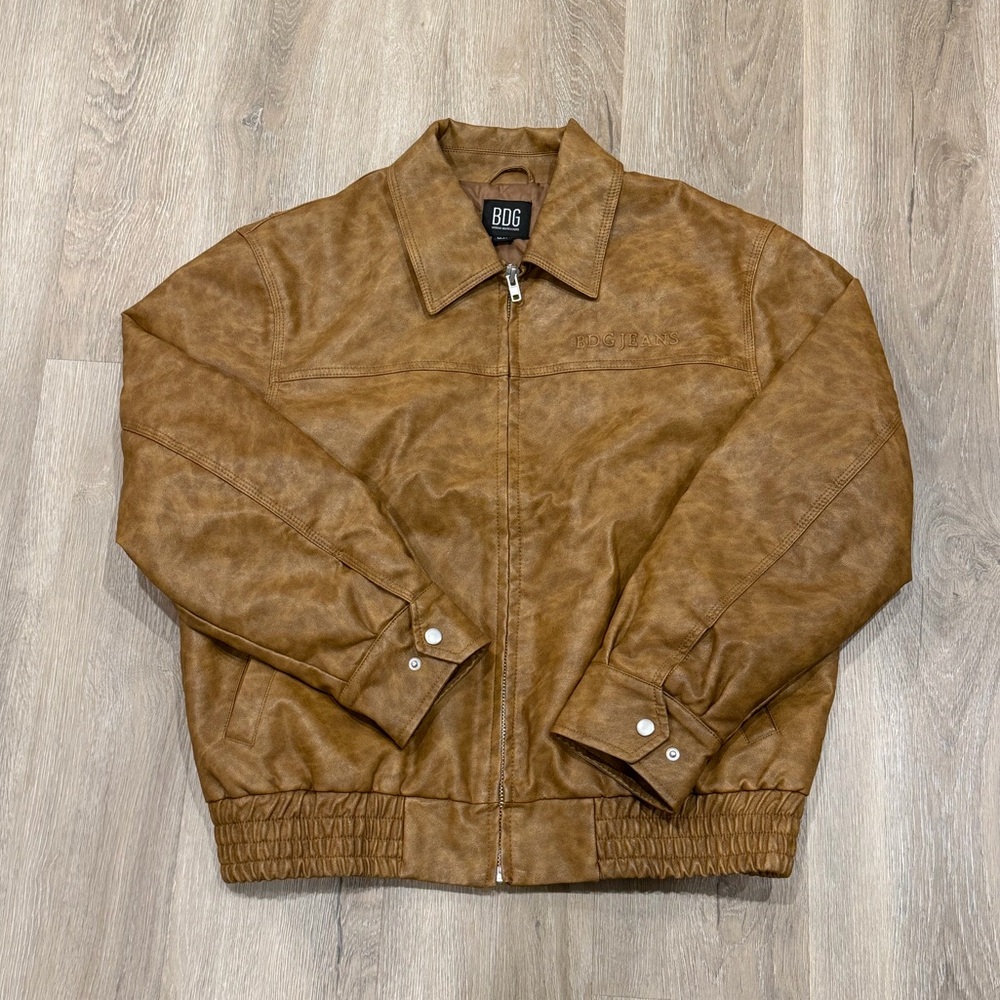Urban Outfitters Brown Leather Jacket